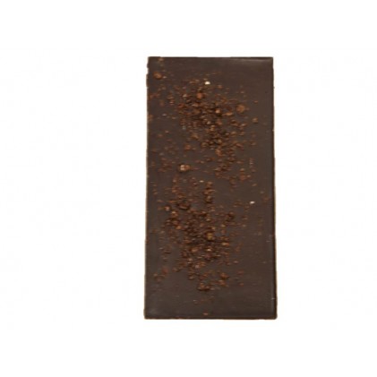 Tablette de chocolat au lait , chocolat noir ou chocolat blanc avec son sucre pétillant