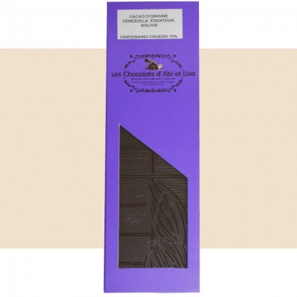 Tablette chocolat Centenario Cruedo 70% Tablette chocolat Centenario Cruedo 70%