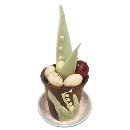 Pot de Muguet en chocolat Pot de Muguet en chocolat